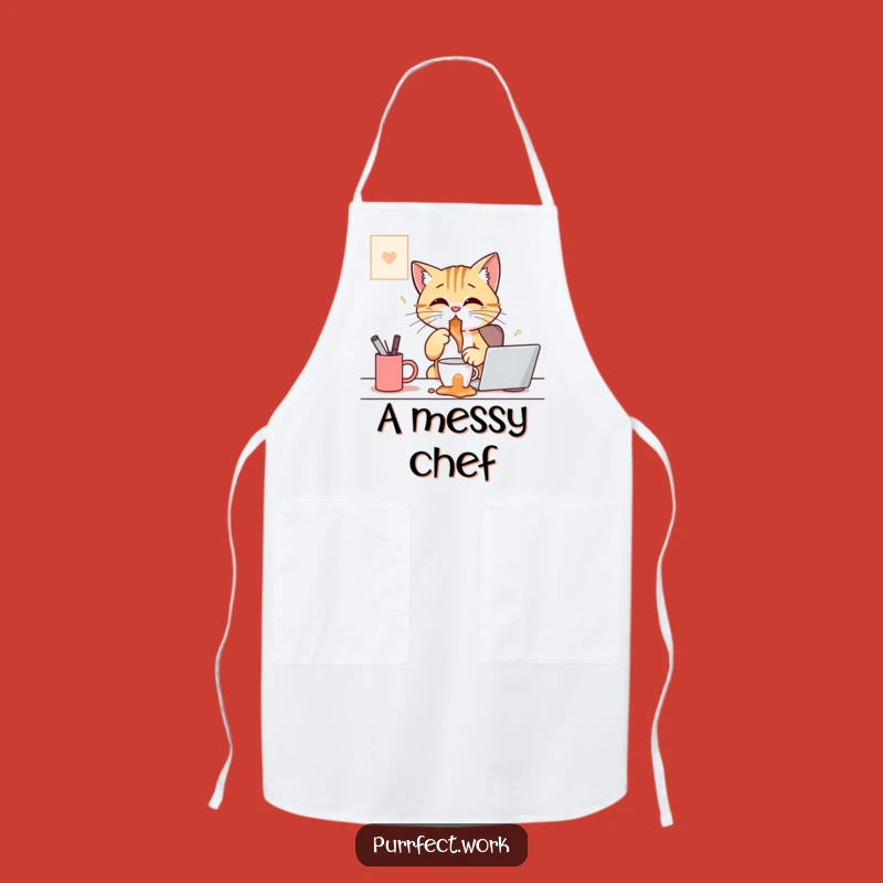 Funny Coffee Spill Apron: Hilarious Kitchen Wear for the Clumsy Barista