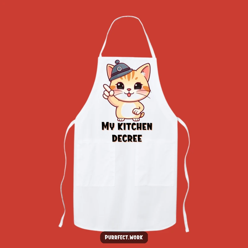 Funny Boss Cat Apron: Lead the Kitchen with Feline Authority and Humor
