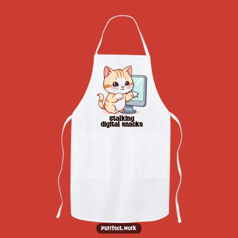 Funny Cat Paws Cursor Apron: Cook with the Help of Hilarious Feline Tech Support