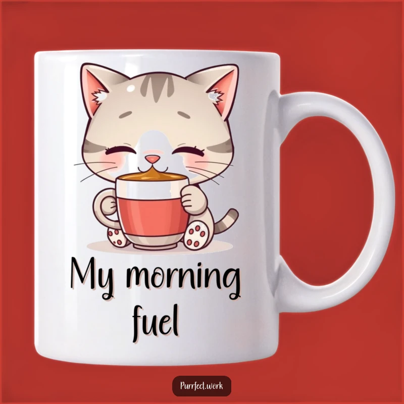Funny Cat Coffee Mug: Start Your Day with Happy Sips - The Purrfect Gift!