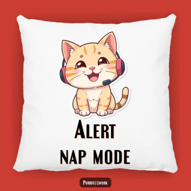 Funny Gamer Cat Pillow: Comfort and Focus for Your Gaming Sanctuary