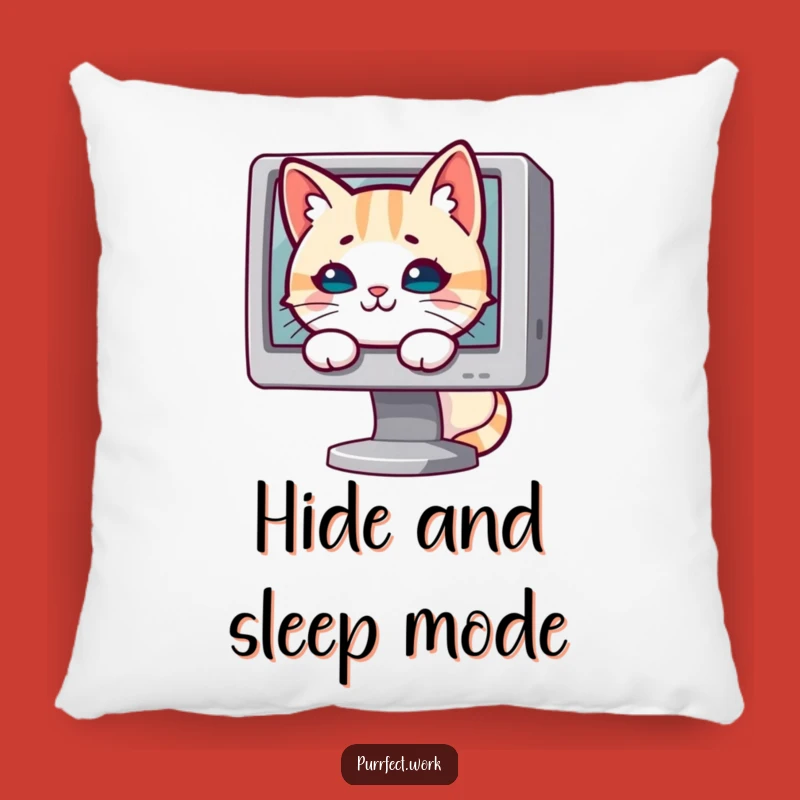 Funny Mischievous Cat Pillow: Get Comfy with a Side of Sneaky Fun