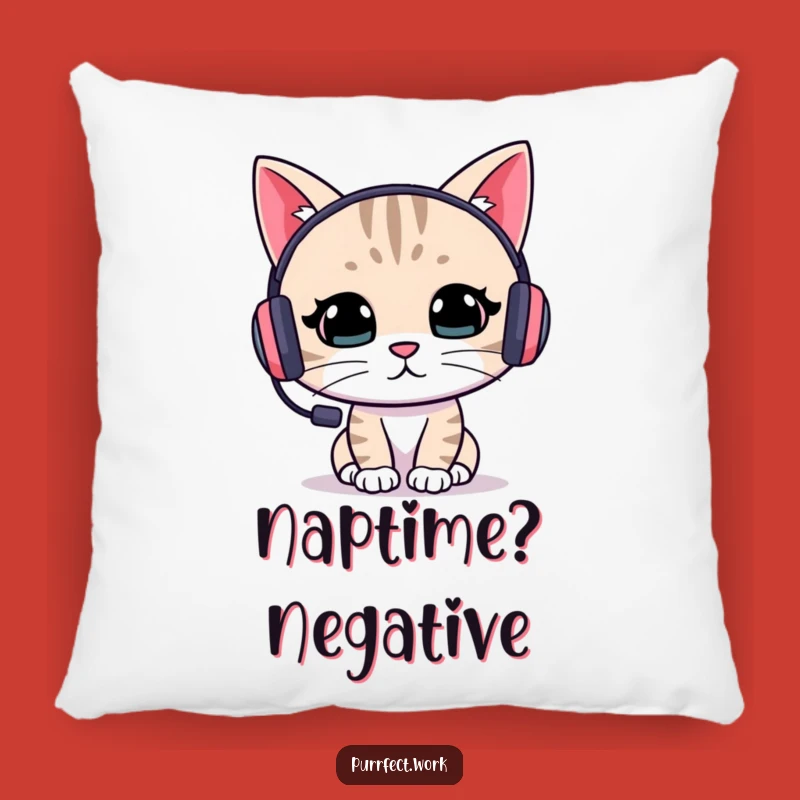 Funny Cat Gamer Pillow: Cozy Up Your Gaming Setup - The Ultimate Comfort Gift!