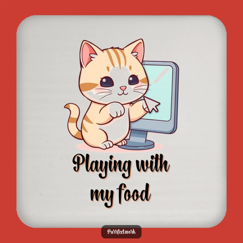 Funny Cat Paws Cursor Coaster: Protect Your Surfaces with Hilarious Tech Art
