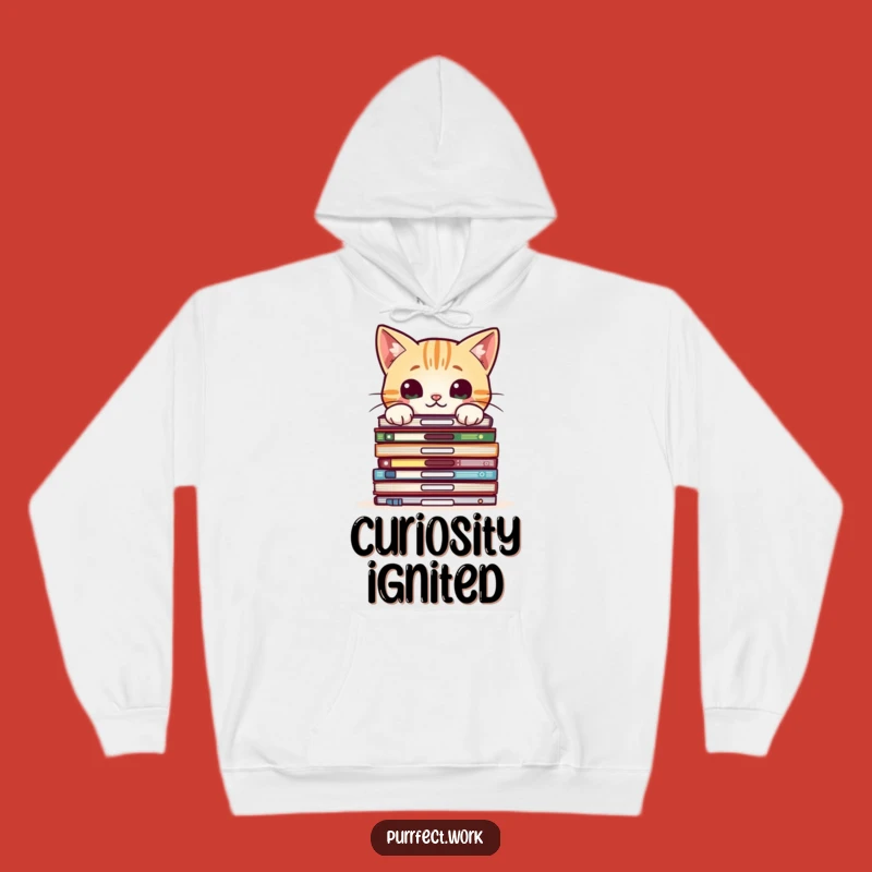 Cozy Funny Cat Files Hoodie: Stay Warm and Curious