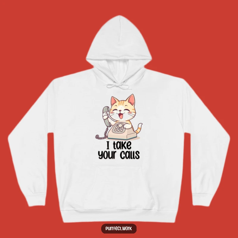 Funny Talkative Cat Hoodie: Cozy & Witty Apparel for the Socially Connected