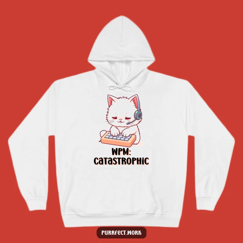 Cozy Funny Cat Coder Hoodie: Warm Techie Comfort