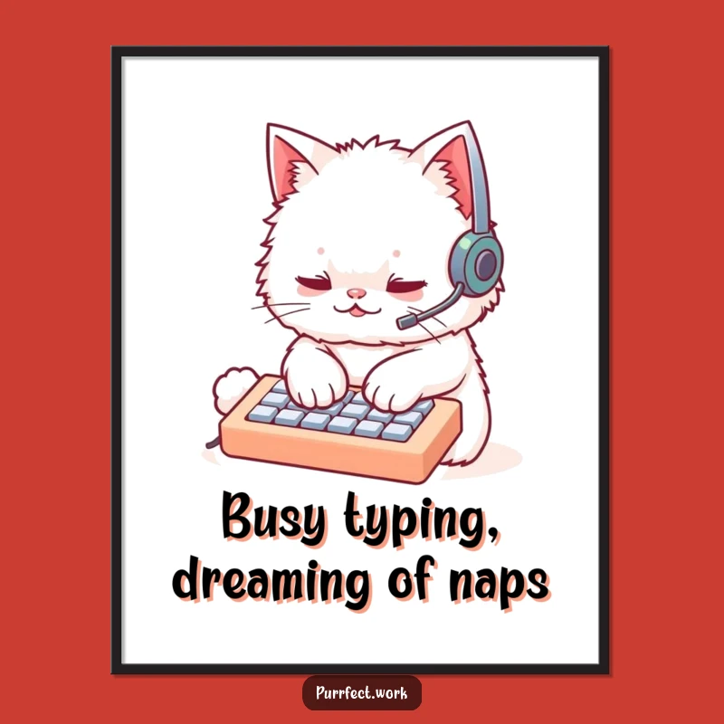 Add a touch of quirky charm to your workspace with this free printable wall art. Print at home for instant geeky decor!