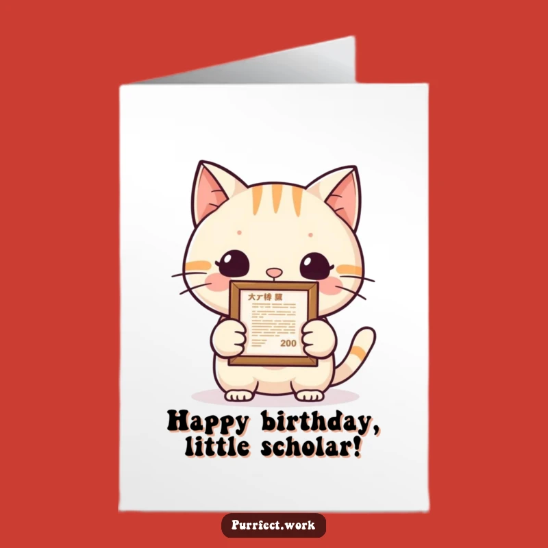 Free Printable Birthday Card: Proud Cat Graduate for a Hilarious Downloadable Gift