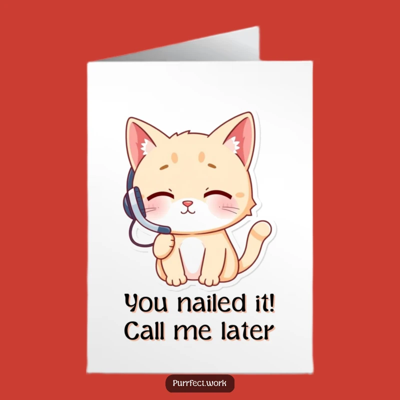 Free Printable Cat Congratulations Card: Hilarious Downloadable for Any Big Win