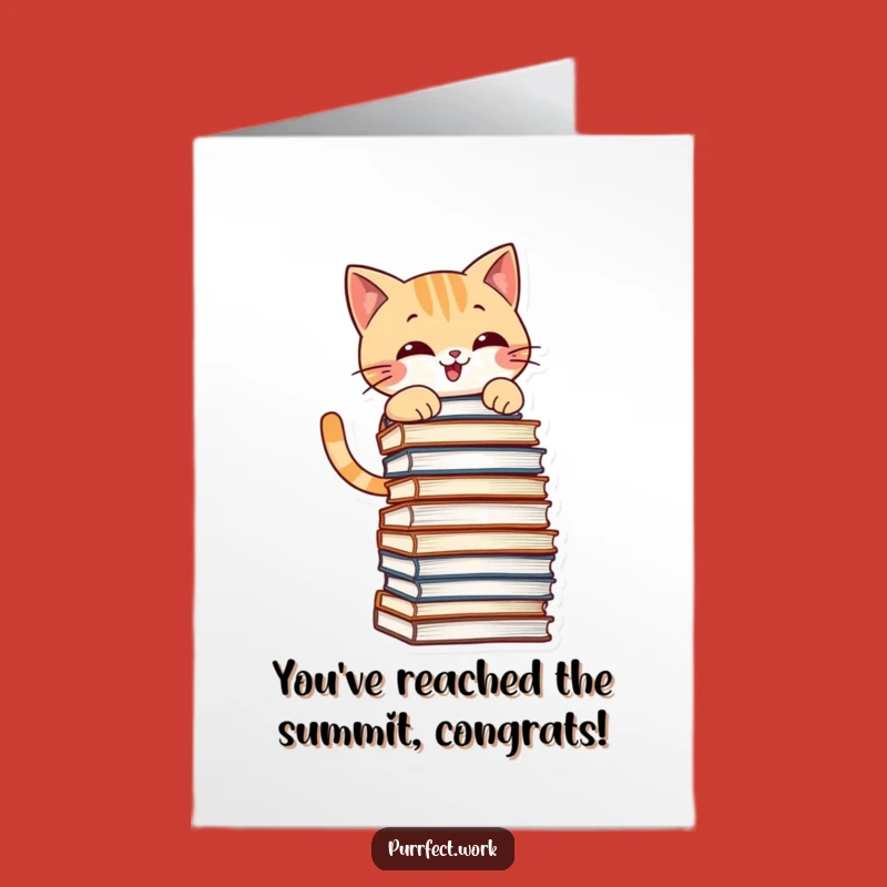 Free Printable Cat Congrats Card - Funny Achievement Downloadable Gift