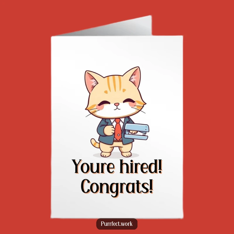 Free Printable Congrats Card: Top Cat Suit - Humorous Downloadable