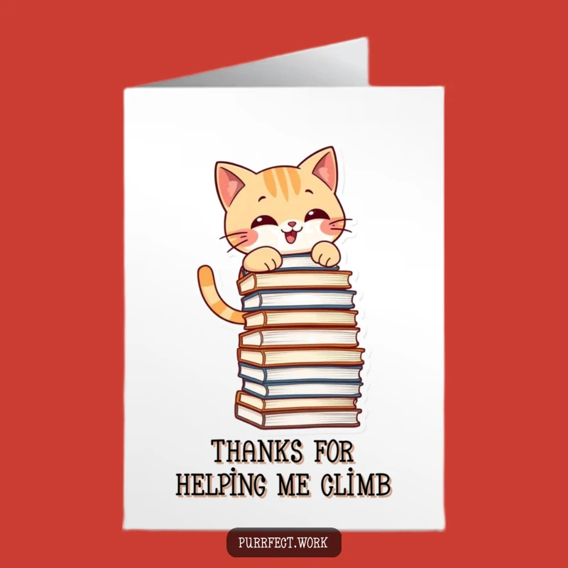 Free Printable Cat Thank You Card - Funny Office Appreciation Downloadable Gift