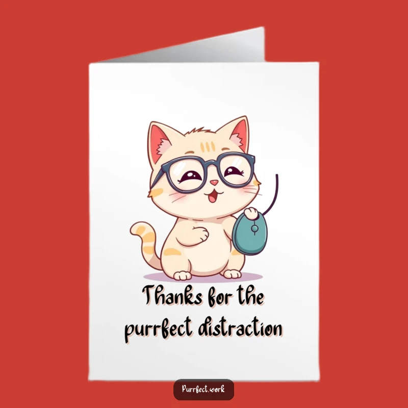 Free Printable Cat Thank You Card - Funny Tech Appreciation Downloadable Gift