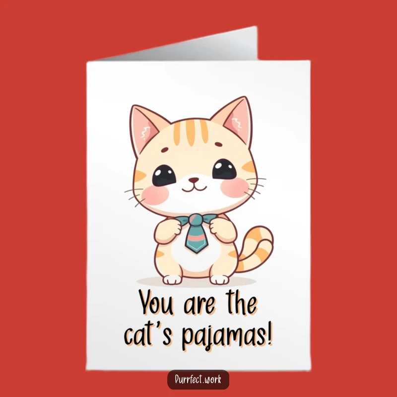 Free Printable Thank You Card: Cat Presenter - Grateful Downloadable Gift for Kindness