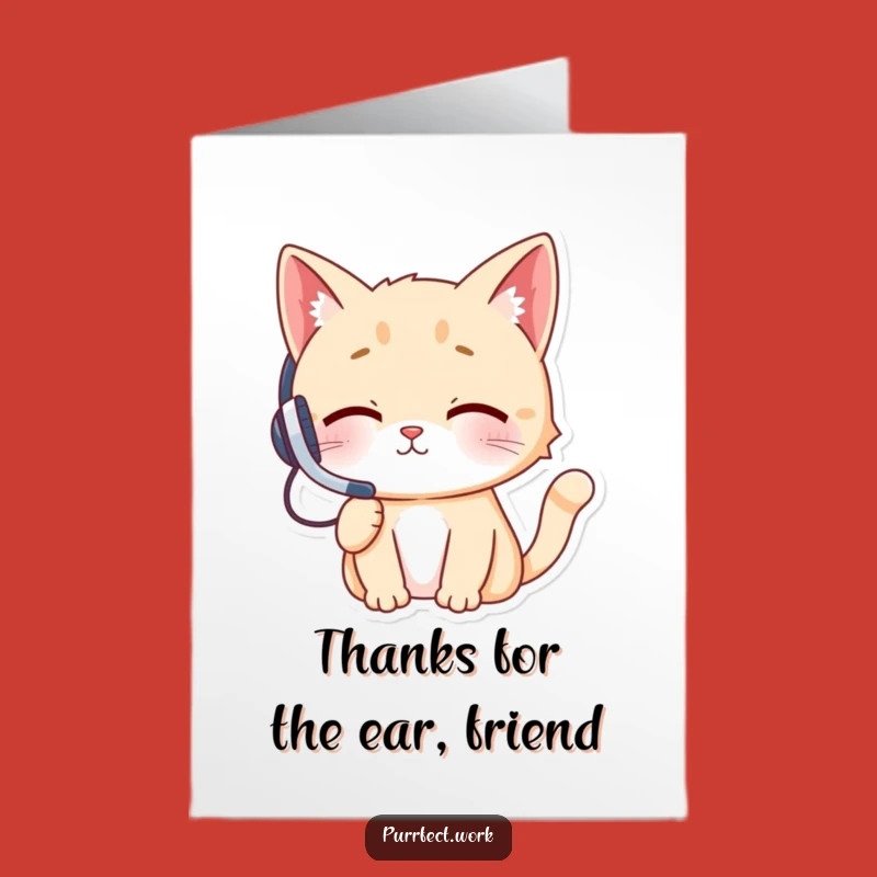 Free Printable Thank You Card: Cheeky Cat Expresses Gratitude Hilariously