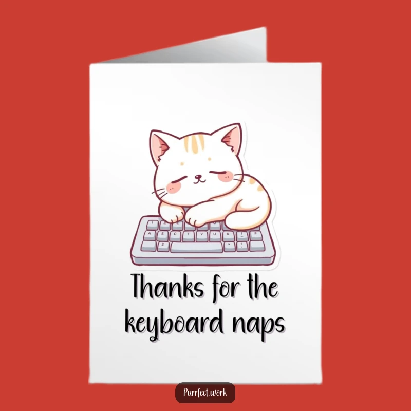 Free Printable Thank You Card: Keyboard Cat Thanks - Funny Downloadable Gift