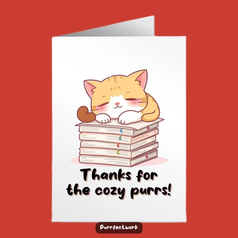 Hilarious Free Printable Thank You Card: Cat Nap Gratitude for a Downloadable Gift
