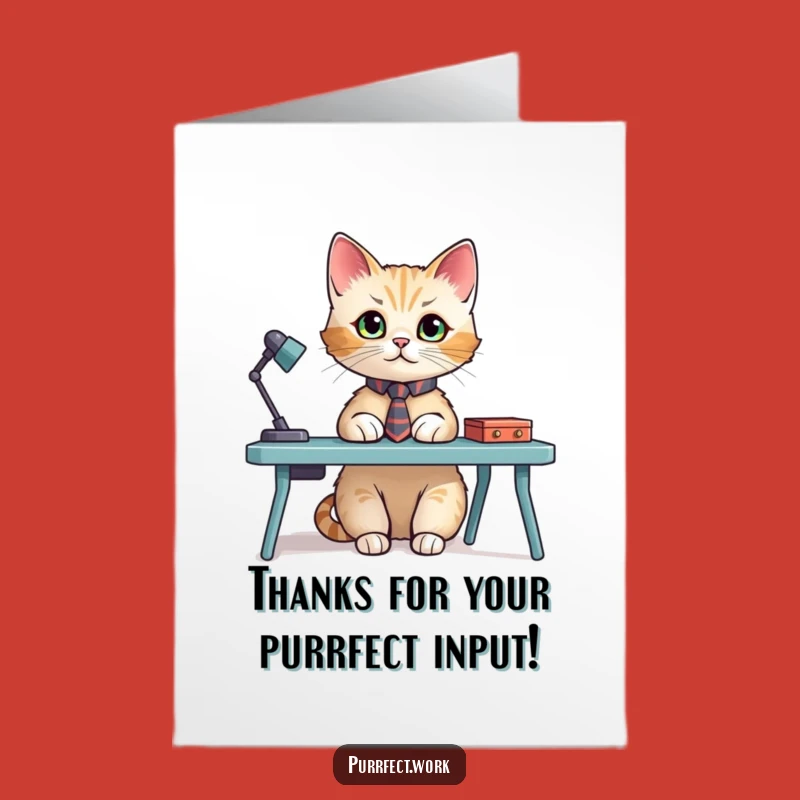 Free Printable Thank You Card: Dapper Cat Appreciates You - Funny Downloadable Gratitude!