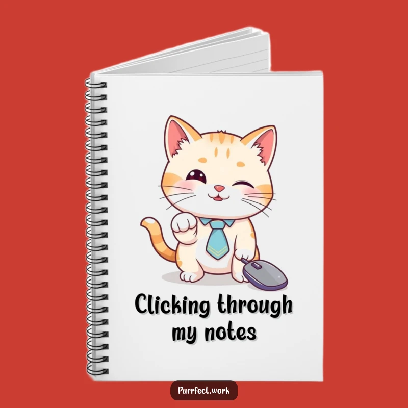 Funny Cat Tie Cursor Notebook: Hilarious Journal for Tech Ideas and Notes