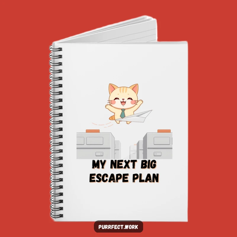 Funny Cat Tie Pilot Notebook: Joyful Feline Soaring, Jot Down Ideas with Humor