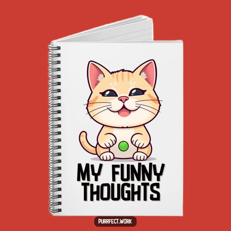 Funny Cat Video Call Notebook - Hilarious WFH Journal
