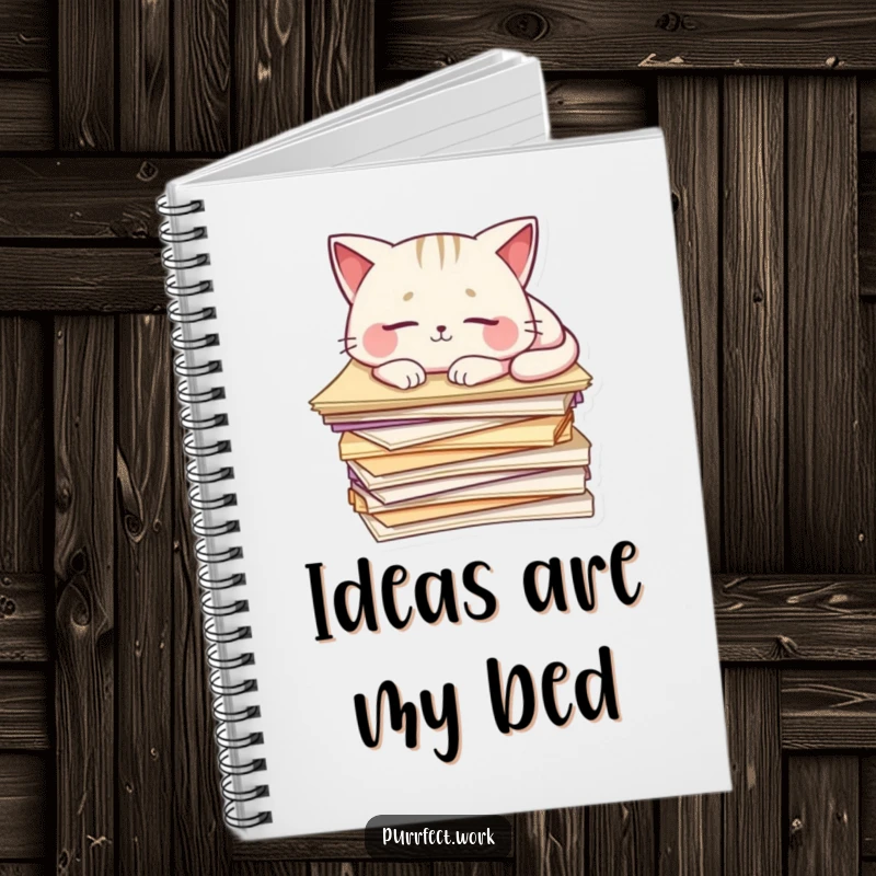 Funny Cat Notebook: A cat sleeps on a stack of papers, inspiring creative writing and amusing journal entries.