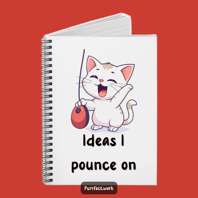 Funny Cat Mouse Chase Notebook - Playful Pet Journal Gift