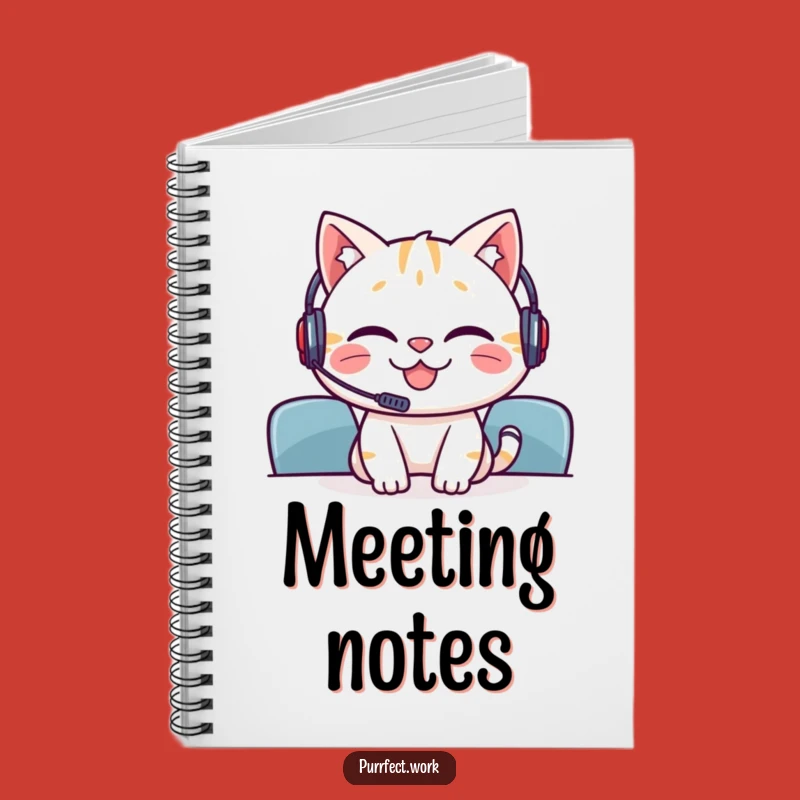 Funny Cat Meeting Notebook: Jot Down Your Brilliant Ideas