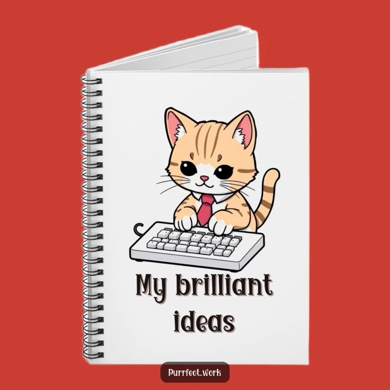 Funny Cat Tie Notebook: Hilarious Journal for Ideas, Notes, and Cat-tastic Thoughts