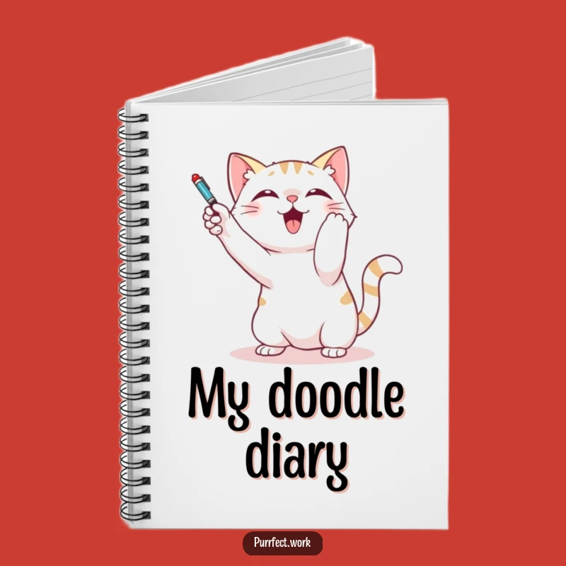 Funny Cat Pen Batting Notebook - Hilarious Journal for the Playful and Organized
