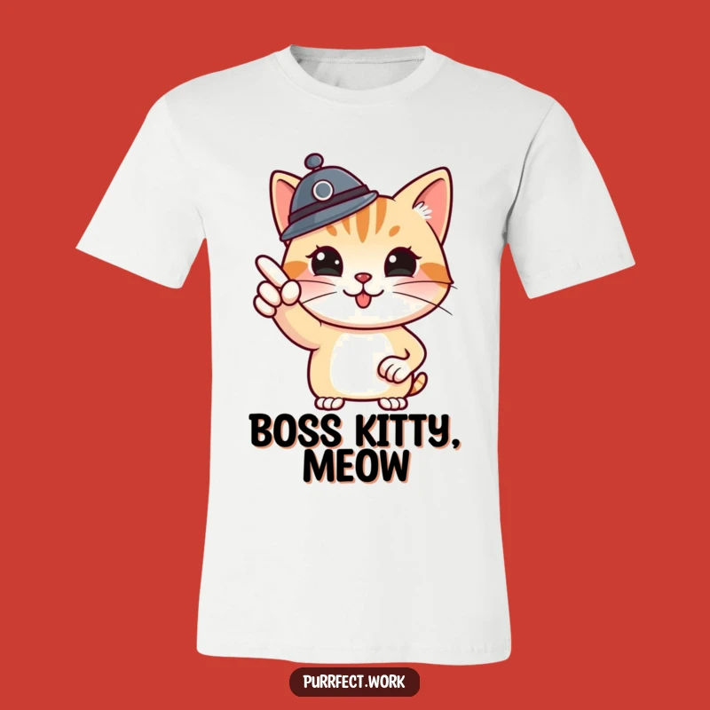 Funny Boss Cat T-Shirt: Command Your Day with Feline Authority and Style