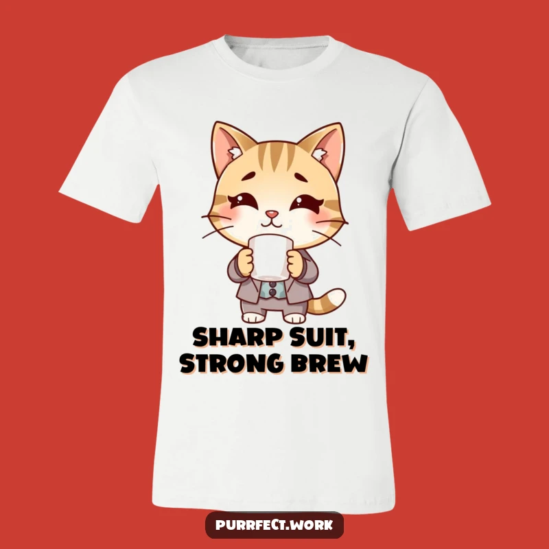Funny Boss Cat T-Shirt: Stylish Feline Executive Tee, Great Funny Gift!