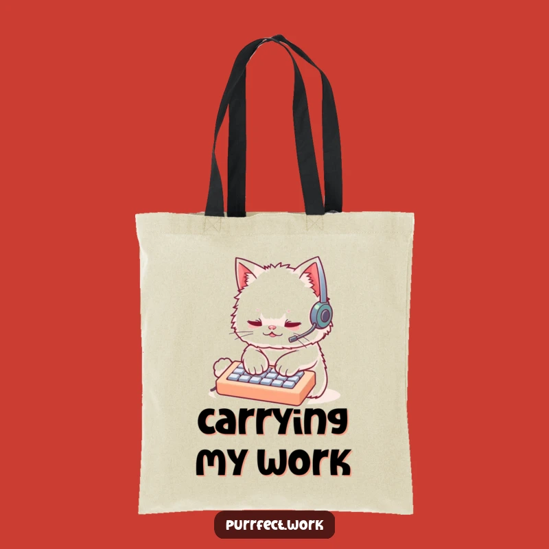Funny Cat Coder Tote Bag: Carry Your Code & Cat Love