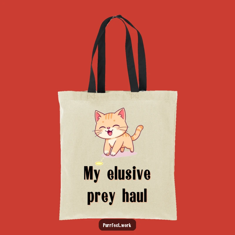 Funny Cat Laser Chase Tote Bag - Durable Active Pet Gift