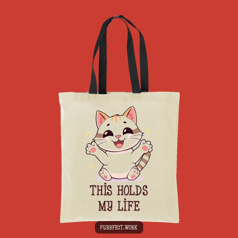 Funny Busy Cat Tote Bag: Joyful Sorter Design, Hilarious Bag for Busy Bees